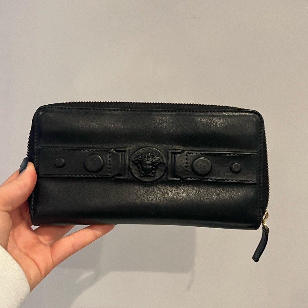 Versace Black Leather Wallet